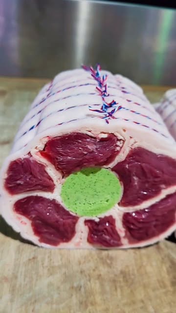 Marbré de bavette maison, vache limousine, farce au cœur